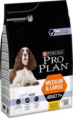 Pro plan adult medium & large breed 7+ 3 kg