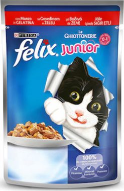 Purina felix junior βοδινό 100 gr