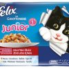 Purina felix junior βοδινό & κοτόπουλο 4Χ100 gr