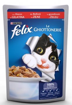 Purina felix βοδινό 4Χ100 gr