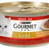 Purina gourmet "η απόλαυση της σάλτσας" με βοδινό & γεύση ψητού βοδινού 85 gr