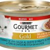 Purina gourmet "η απόλαυση της σάλτσας" με τόνο & γεύση ψητού τόνου 85 gr