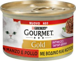 Purina gourmet ταρτάρ βοδινό & κοτόπουλο 85 gr