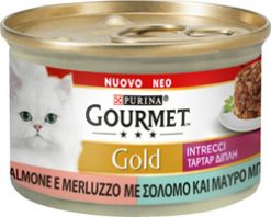 Purina gourmet ταρτάρ σολομός & μαύρος μπακαλιάρος 85 gr